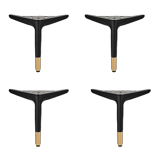 Generisch 4 Stück Metall Möbelbeine,Dreieckigen Möbelfüßen,Metall Dreieckigen Möbelfüßen,Belastung Bis 800 KG,für Schrankfüße/Schrank/TV-Schränke/Schubladen/Nachttisch Beine (10cm/3.9in,Black Gold) Generisch 4 Stück Metall Möbelbeine,Dreieckigen Möbelfüßen,Metall Dreieckigen Möbelfüßen,Belastung Bis 800 KG,für Schrankfüße/Schrank/TV-Schränke/Schubladen/Nachttisch Beine (10cm/3.9in,Black Gold) von Generisch