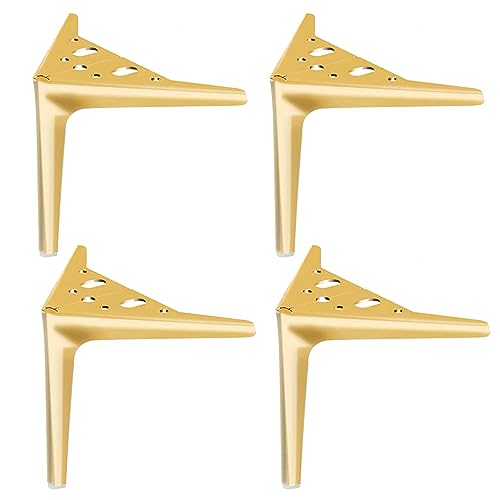 Generisch 4 Stück Metall Möbelbeine,Dreieckigen Möbelfüßen,Metall Dreieckigen Möbelfüßen,Belastung Bis 800 KG,für Schrankfüße/Schrank/TV-Schränke/Schubladen/Nachttisch Beine (10cm/3.9in,Gold) Generisch 4 Stück Metall Möbelbeine,Dreieckigen Möbelfüßen,Metall Dreieckigen Möbelfüßen,Belastung Bis 800 KG,für Schrankfüße/Schrank/TV-Schränke/Schubladen/Nachttisch Beine (10cm/3.9in,Gold) von Generisch