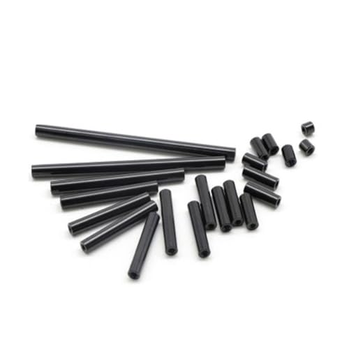 Generisch 5/10 stücke schwarz aluminium standoff m2 m2.5 m3 M4 M5 runde Aluminium spacer stangen for RC Multirotoren(35mm,M2 10PCS) von Generisch