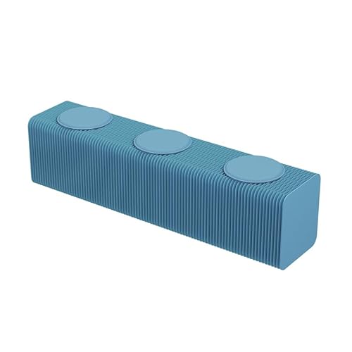 Generisch 5-Sekunden-Setup Faltbare Papierkunstbank | Tragbare Sitzplätze im Akkordeon-Stil | Mehrfarbige Optionen | Ultra platzsparendes Design für Camping, Schlafsäle und RV-Leben (L150Blue) von Generisch