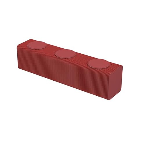 Generisch 5-Sekunden-Setup Faltbare Papierkunstbank | Tragbare Sitzplätze im Akkordeon-Stil | Mehrfarbige Optionen | Ultra platzsparendes Design für Camping, Schlafsäle und RV-Leben (L150Red) von Generisch