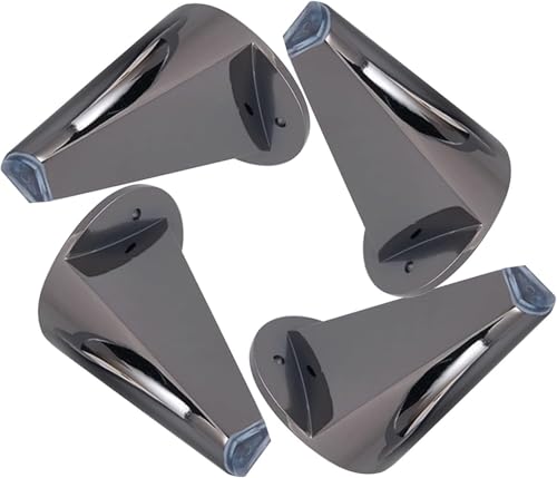 Generisch 5 Zoll robuste Sofabeine for Schrankbeine/Nachttische/TV-Racks/Kleiderschränke/4-teiliges Set(A) von Generisch