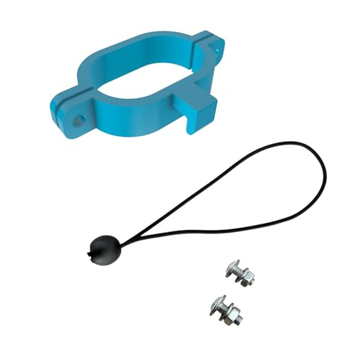 Generisch 50 mm x 30mm ⌀ Halterung Planenspanner für Poolabdeckplane Poolplane – Blau – passend für Intex & Bestway (50 x 30mm - 2er Set (oval rechteckhalbkreis)) von Generisch