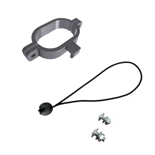 Generisch 50 mm x 30mm ⌀ Halterung Planenspanner für Poolabdeckplane Poolplane – Grau – passend für Intex & Bestway (50mm x 30mm - 2er Set (oval rechteckhalbkreis)) von Generisch