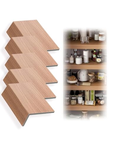 Generisch 5er-Pack Drahtregalabdeckungen for Regale, Drahtregalabdeckung in Holzoptik, Regaleinlage for Küchen-, Badezimmer- und Büroregale(Light Brown,110x50cm/43x20in) von Generisch