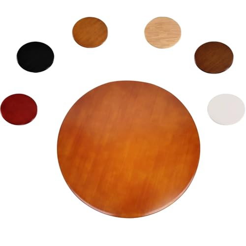 Generisch 60/70/80/90cm Massivholz Drehteller für Küche, 360° Drehbare Servierplatte, Runder Tischplatte Drehtablett, Einfach Zu Säubern(Begonia,90cm(36in)) von Generisch