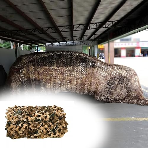 Generisch 6m 9m 10m 12m 20m 24m Tarnnetz Woodland Armee Camouflage Netz Sonnenschutz Tarnung Netz für Haus Garten, Camping, Jagd Sichtschutz(7x9 M) von Generisch