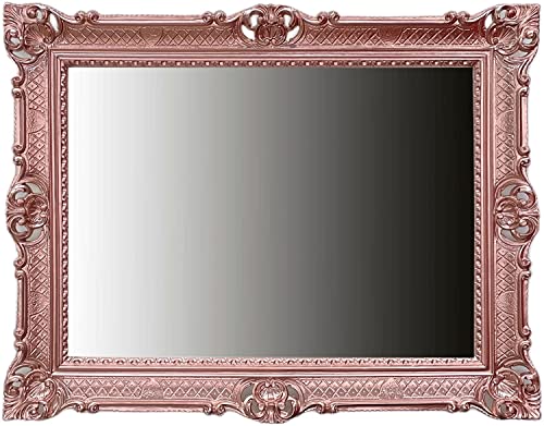 Generisch 90x70 cm Kupfer - Rose WANDSPIEGEL BAROCKSPIEGEL Spiegel ANTIK BAROCK Rokoko Shabby CHIC Renaissance JUGENDSTIL Retro Zeitloses Design (Wandspiegel) 58SP von Generisch