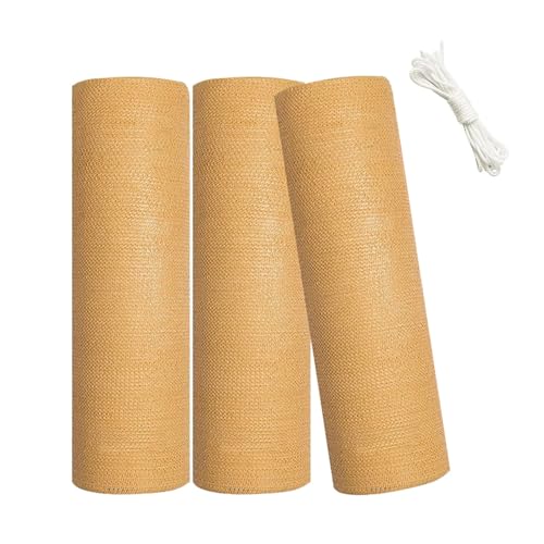 Generisch 95% Sonnenschutz Netz Schattierungsnetz, Beige Sonnensegel Schattennetz, Balkon Sichtschutz Beschattungstuch, Schattentuch Längengrößen 10/20/30/40/50/100 M(4.0 * 40 m/13.1 * 131.2 ft) von Generisch