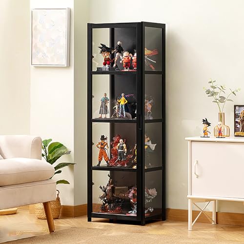 Generisch Acryl Vitrine Schaukasten,4-stöckige Vitrine mit Acrylglastür,Bücherschrank mit Türen for Living Room,Bedroom,Office,sammlervitrine,Black-42 * 33 * 130cm Generisch Acryl Vitrine Schaukasten,4-stöckige Vitrine mit Acrylglastür,Bücherschrank mit Türen for Living Room,Bedroom,Office,sammlervitrine,Black-42 * 33 * 130cm von Generisch