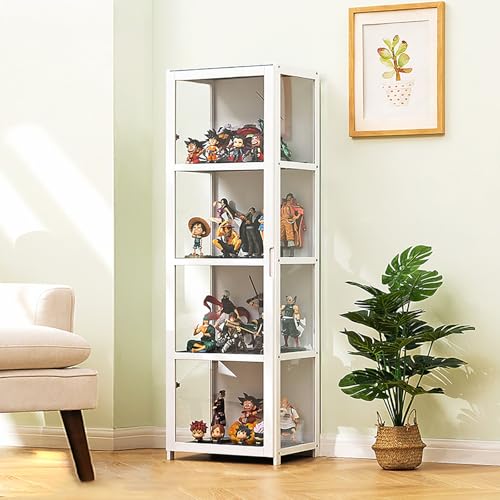 Generisch Acryl Vitrine Schaukasten,4-stöckige Vitrine mit Acrylglastür,Bücherschrank mit Türen for Living Room,Bedroom,Office,sammlervitrine,White-42 * 33 * 130cm Generisch Acryl Vitrine Schaukasten,4-stöckige Vitrine mit Acrylglastür,Bücherschrank mit Türen for Living Room,Bedroom,Office,sammlervitrine,White-42 * 33 * 130cm von Generisch