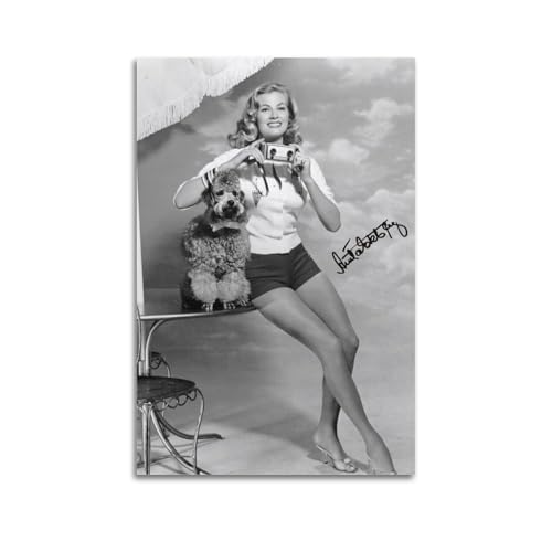 Generisch Anita Ekberg Retro-Poster Home Innendekoration Ölgemälde Leinwand Fototapete Bilder 08x12inch(20x30cm) von Generisch