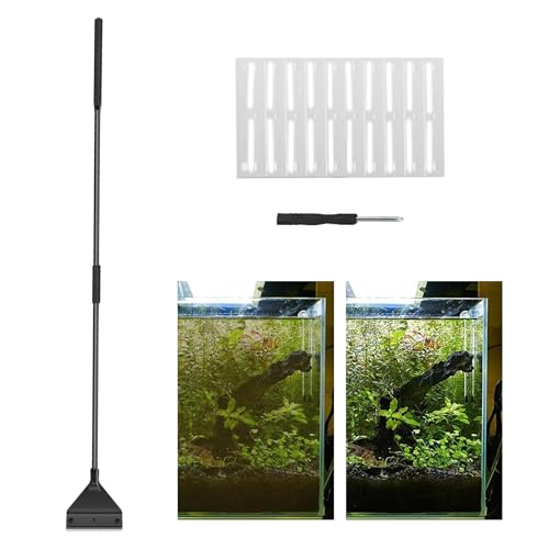 Generisch Aquarium Scheuerbürste | Aquarium Bürste Mit Langem Griff - Schaber Mit Langem Griff Für Terrarium Teich Wartung Reinigung von Generisch