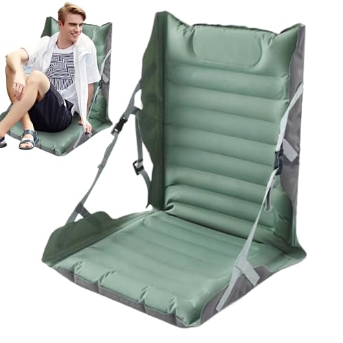 Generisch Aufblasbarer Faltbarer Sitz - Aufblasbarer Sitz mit Rückenlehne,Ergonomische Bodenauflage für Camping Wandern Generisch Aufblasbarer Faltbarer Sitz - Aufblasbarer Sitz mit Rückenlehne,Ergonomische Bodenauflage für Camping Wandern von Generisch