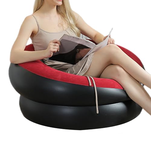 Generisch Aufblasbarer Stuhl | Aufblasbarer Couchsessel | Klappbare Mobile Gartenmöbel Für Terrasse Schlafzimmer Filmabend Wohnzimmer Camping von Generisch