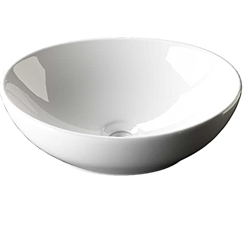 Generisch Aufsatzwaschschale Aufsatzwaschbecken Keramik Waschbecken Waschschale Waschtisch Gäste Bad 41x33x14 cm WS99 Oval Generisch Aufsatzwaschschale Aufsatzwaschbecken Keramik Waschbecken Waschschale Waschtisch Gäste Bad 41x33x14 cm WS99 Oval von Generisch