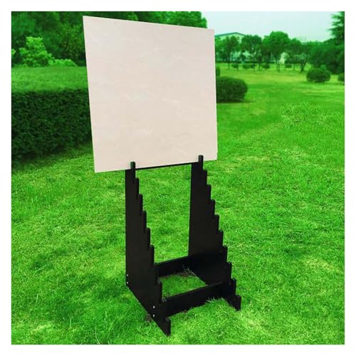 Generisch Ausstellungsständer for Bodenfliesen Mit 10 Rastern, Organizer Zur Aufbewahrung Von Keramikproben, Einzelhandels-Ausstellungsständer for Fliesen(56.5X46.8X85.7cm) von Generisch