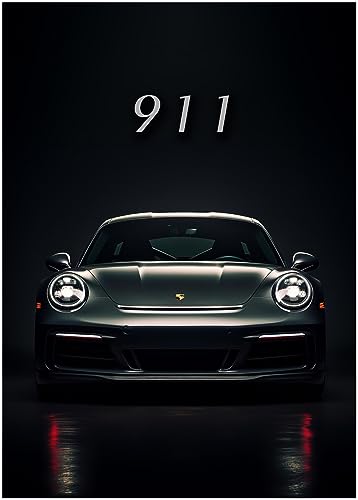Generisch Auto Poster - Porsche 911 Carrera Sportwagen Wandbild Kunstdruck P318N (45x60 cm) von Generisch