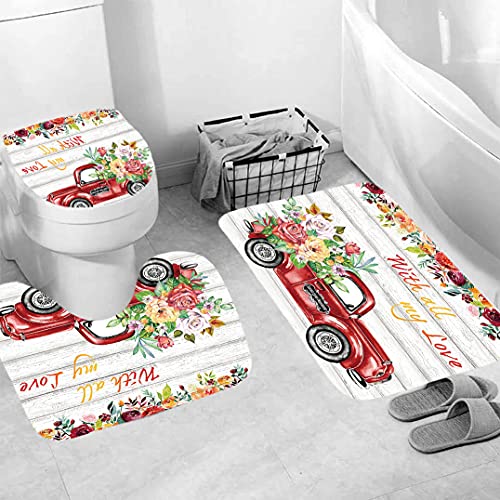 Generisch Badematten & Badteppiche Set 3 Teilig Badezimmerteppich Waschbar Badematte rutschfest,Wc Vorleger Mit Ausschnitt Und Badematte, Badvorleger Toilette Teppich 50×80Cm Auto Blumen Generisch Badematten & Badteppiche Set 3 Teilig Badezimmerteppich Waschbar Badematte rutschfest,Wc Vorleger Mit Ausschnitt Und Badematte, Badvorleger Toilette Teppich 50×80Cm Auto Blumen von Generisch