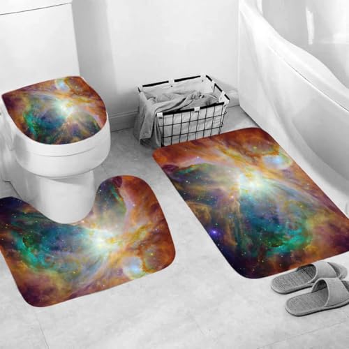Generisch Badematten & Badteppiche Set 3 Teilig Badezimmerteppich Waschbar Badematte rutschfest,Wc Vorleger Mit Ausschnitt Und Badematte, Badvorleger Toilette Teppich 50×80Cm Farbiges Licht Generisch Badematten & Badteppiche Set 3 Teilig Badezimmerteppich Waschbar Badematte rutschfest,Wc Vorleger Mit Ausschnitt Und Badematte, Badvorleger Toilette Teppich 50×80Cm Farbiges Licht von Generisch