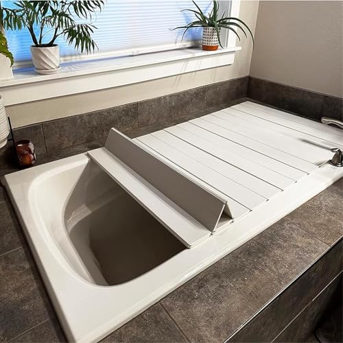 Generisch Badewannenablage Faltbare Aus PVC, Badewannenabdeckung, Bathtub Tray, Badewannenabdeckung Belastbar(41.7 * 29.5 * 0.26 in) von Generisch