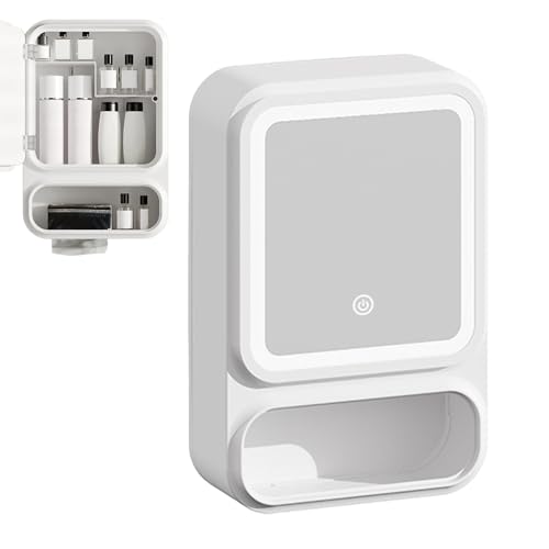 Generisch Badezimmer Spiegel Schrank - Badezimmerspiegel Mit Integriertem Stauraum - Aufbewahrung Mit Dimmbarer LED-Beleuchtung, Magnetregal & Modernem Design Für Badezimmer Generisch Badezimmer Spiegel Schrank - Badezimmerspiegel Mit Integriertem Stauraum - Aufbewahrung Mit Dimmbarer LED-Beleuchtung, Magnetregal & Modernem Design Für Badezimmer von Generisch