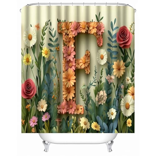 Generisch Badezimmer Vorhang 90 x 180 cm Blume F-Form duschvorhang kurz Eleganter Spritzschutz aus Stoff für Private Spa-Zone oder Luxus-Badezimmer MY178 Generisch Badezimmer Vorhang 90 x 180 cm Blume F-Form duschvorhang kurz Eleganter Spritzschutz aus Stoff für Private Spa-Zone oder Luxus-Badezimmer MY178 von Generisch