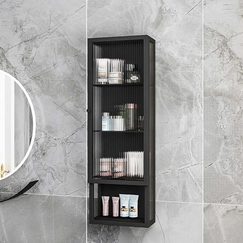 Generisch Badezimmer-Wandschränke, Metall-Wandschrank mit Glastüren, Edelstahl und Glas, platzsparende Wandaufbewahrung für Bad und Küche Generisch Badezimmer-Wandschränke, Metall-Wandschrank mit Glastüren, Edelstahl und Glas, platzsparende Wandaufbewahrung für Bad und Küche von Generisch