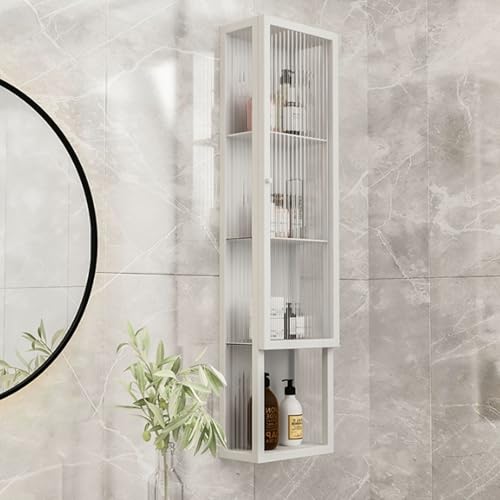 Generisch Badezimmer-Wandschränke, Metall-Wandschrank mit Glastüren, Edelstahl und Glas, platzsparende Wandaufbewahrung für Bad und Küche Generisch Badezimmer-Wandschränke, Metall-Wandschrank mit Glastüren, Edelstahl und Glas, platzsparende Wandaufbewahrung für Bad und Küche von Generisch