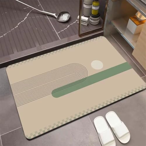 Generisch Badezimmerteppich 70x120cm rutschfest Badteppich Super Absorbierende Schnelltrocknende Badematte Waschbar für Dusche, Badewanne, WC Spring 5-312 Generisch Badezimmerteppich 70x120cm rutschfest Badteppich Super Absorbierende Schnelltrocknende Badematte Waschbar für Dusche, Badewanne, WC Spring 5-312 von Generisch