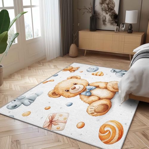 Generisch Bär Teppich 240x340 cm Waschbar Wohnzimmerteppich Süßigkeiten Teppiche Für Esszimmer Niedlich Tier Teppiche Deko Kurzflor rutschfest Großformat Generisch Bär Teppich 240x340 cm Waschbar Wohnzimmerteppich Süßigkeiten Teppiche Für Esszimmer Niedlich Tier Teppiche Deko Kurzflor rutschfest Großformat von Generisch