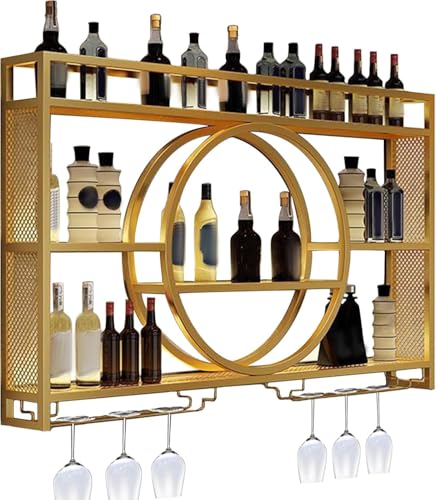 Generisch Bar Shelf Wine Rack Metal Wall Cabinet Modern Home Bar Furniture Mini Fridge Round Gold Bottles Standing Shelf Generisch Bar Shelf Wine Rack Metal Wall Cabinet Modern Home Bar Furniture Mini Fridge Round Gold Bottles Standing Shelf von Generisch