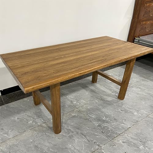 Generisch Bartisch aus Massivholz mit natürlicher Holzkante – rechteckiger Esstisch im Landhausstil für Küche, Wohnzimmer, Flur, Restaurant – schmales 140 x 70 cm Barplattendesign von Generisch