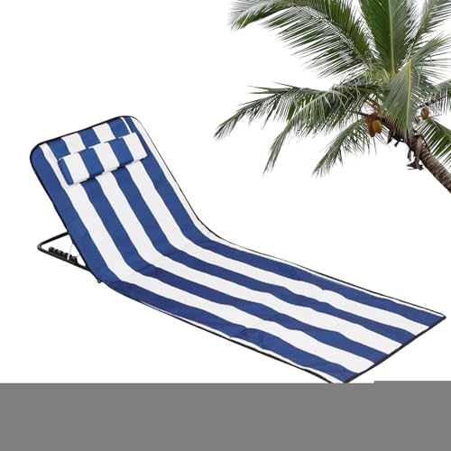 Generisch Beach Lounge Stuhl, Faltbare Sonnenmatte, Reisebahnstuhl, Einstellbar von Generisch