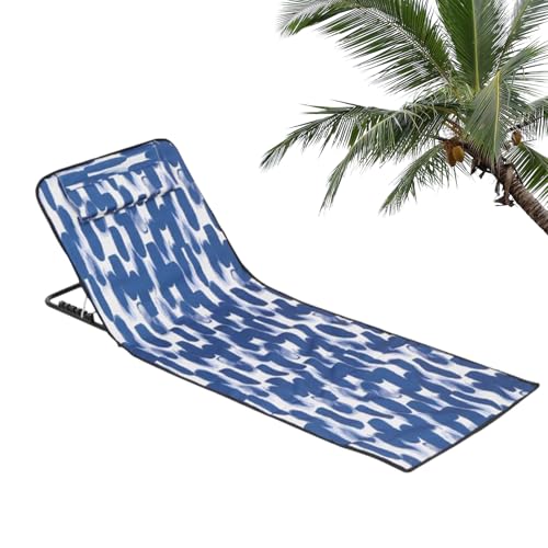 Generisch Beach Lounge Stuhl, Faltbare Sonnenmatte, Reisebahnstuhl, Einstellbar von Generisch
