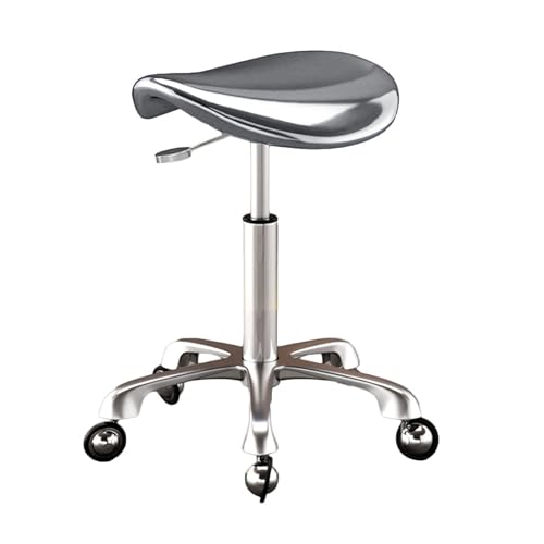 Generisch Beweglicher Sattelstuhl,drehbarer Sattelhocker Mit Spiegel,ergonomischer Sattelhocker,kein Verheddern Der Haare Und Einstellbare Höhe for Das Home-Office-Salon von Generisch