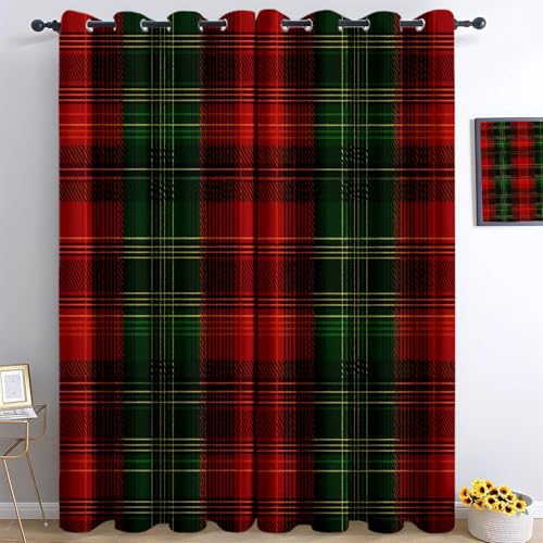 Generisch Blickdicht Vorhang Ösenschal Verdunkelungsvorhang 3D Weihnachtshintergrund Schottischer Tartan Gardinen Kinderzimmer Wohnzimmer Thermovorhang Polyester Vorhänge H166 x B75 cm 2Er Set Generisch Blickdicht Vorhang Ösenschal Verdunkelungsvorhang 3D Weihnachtshintergrund Schottischer Tartan Gardinen Kinderzimmer Wohnzimmer Thermovorhang Polyester Vorhänge H166 x B75 cm 2Er Set von Generisch