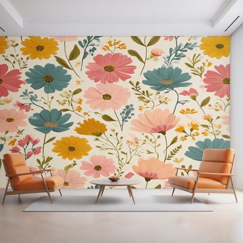 Generisch Blumen Tapete, Fototapete Blatt Rosa Rot Blumen, Vliestapete für Schlafzimmer Wohnzimmer, Wand Deko Tapeten, Wandverkleidung 396x280 cm D&O59 Generisch Blumen Tapete, Fototapete Blatt Rosa Rot Blumen, Vliestapete für Schlafzimmer Wohnzimmer, Wand Deko Tapeten, Wandverkleidung 396x280 cm D&O59 von Generisch