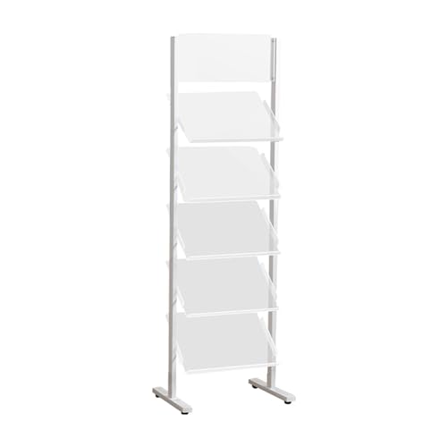 Generisch Bodenfliesen-Organizer-Ständer for Baustoffproben, Bodenbelagsprobenbrett-Regal, Platten-Display-Lagerregal, for Einzelhandelsgeschäfte Und Ausstellungshallen(White,47X35X149cm) von Generisch
