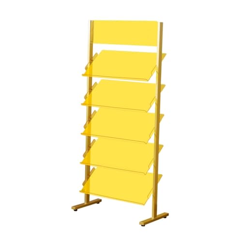 Generisch Bodenfliesen-Organizer-Ständer for Baustoffproben, Bodenbelagsprobenbrett-Regal, Platten-Display-Lagerregal, for Einzelhandelsgeschäfte Und Ausstellungshallen(Yellow,47X35X149cm) von Generisch