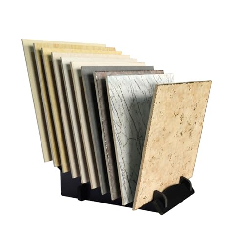 Generisch Bodenfliesen-Präsentationsständer Mit 10 Rastern,Mustertürständer,Lagerregal for Plattendisplays,Die Kommerzielle Ausstellungspräsentation (40 X 59 X 31.2cm) von Generisch