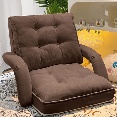 Generisch Bodensessel Sofa Wohnzimmersessel Schlafsessel Futon Schlafsofa mit Verstellbarer Rückenlehne Schaumstofffüllung Schlafsofa Loungesessel Kaffee - Ohne Matte Generisch Bodensessel Sofa Wohnzimmersessel Schlafsessel Futon Schlafsofa mit Verstellbarer Rückenlehne Schaumstofffüllung Schlafsofa Loungesessel Kaffee - Ohne Matte von Generisch