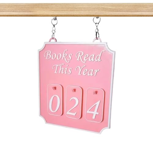 Generisch Book Shelf Decor, Bookish Bookshelf Counter Ornament with Modern Design Tracking Books Read This Year Up to 999, Study Library Living Room Reader Gift for Adults, 11.4x12.7x0.9cm Generisch Book Shelf Decor, Bookish Bookshelf Counter Ornament with Modern Design Tracking Books Read This Year Up to 999, Study Library Living Room Reader Gift for Adults, 11.4x12.7x0.9cm von Generisch