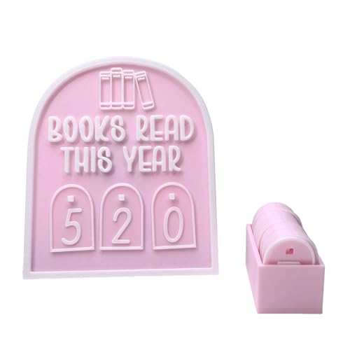 Generisch Bookshelf Decor Counter, Modern Reading Tracker Ornament, Elegant Acrylic Display, Numbered Book Counter Up to 999 for Home, Library, Dorm, 4.72x5.67x1.97 Inches Generisch Bookshelf Decor Counter, Modern Reading Tracker Ornament, Elegant Acrylic Display, Numbered Book Counter Up to 999 for Home, Library, Dorm, 4.72x5.67x1.97 Inches von Generisch