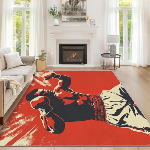 Generisch Boxen Teppich Wohnzimmer 200x250 cm, Waschbarer Teppich Boxhandschuhe Jungen Sport, Weich Kurzflor Teppiche, rutschfest Fußmatte Bettvorleger Schlafzimmer ZY&L14 Generisch Boxen Teppich Wohnzimmer 200x250 cm, Waschbarer Teppich Boxhandschuhe Jungen Sport, Weich Kurzflor Teppiche, rutschfest Fußmatte Bettvorleger Schlafzimmer ZY&L14 von Generisch