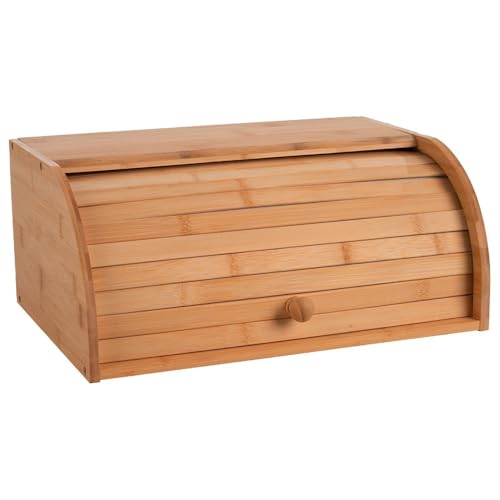 Generisch Brotkasten - 40,5 x 27 cm - Braun - Bambus - mit Lamellenrollladen Generisch Brotkasten - 40,5 x 27 cm - Braun - Bambus - mit Lamellenrollladen von Generisch
