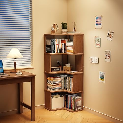 Generisch Bücherturm Freistehend, Multifunktionaler Eck-Organizer, 90°-Winkeldesign, Platzsparend, Belastbar und Sturzsicher, für Bibliotheken, Holz, 48x48x96cm Generisch Bücherturm Freistehend, Multifunktionaler Eck-Organizer, 90°-Winkeldesign, Platzsparend, Belastbar und Sturzsicher, für Bibliotheken, Holz, 48x48x96cm von Generisch