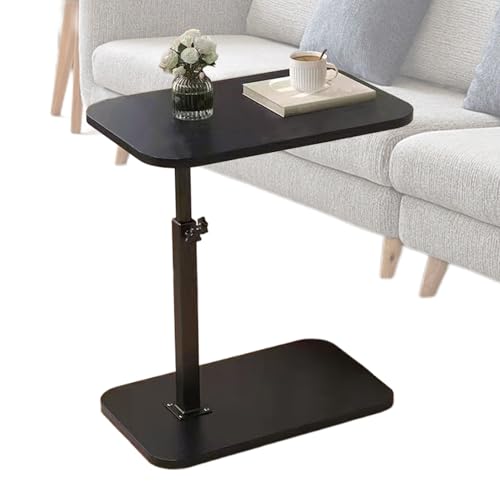 Generisch C Table, 360 Degree Rotating End Table for Small Spaces, Multifunctional Couch Desk, Bedside Laptop Desk for Living Room, Bedroom, Study Corner Or Compact Rooms, 15.75x11.81 In von Generisch