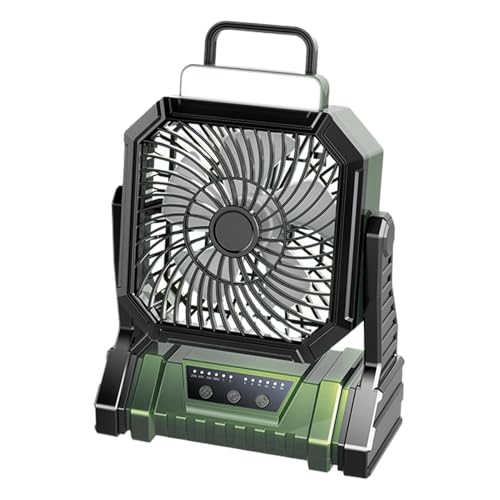 Generisch Camping Ventilator | Tragbarer Zelt Ventilator mit Kühlfunktion - Mit Laterne 5400mAh 4 Modi Einstellbarer Luftgebläse Für Garage Schlafzimmer Reise Zelt Sport Heißes Wetter Generisch Camping Ventilator | Tragbarer Zelt Ventilator mit Kühlfunktion - Mit Laterne 5400mAh 4 Modi Einstellbarer Luftgebläse Für Garage Schlafzimmer Reise Zelt Sport Heißes Wetter von Generisch