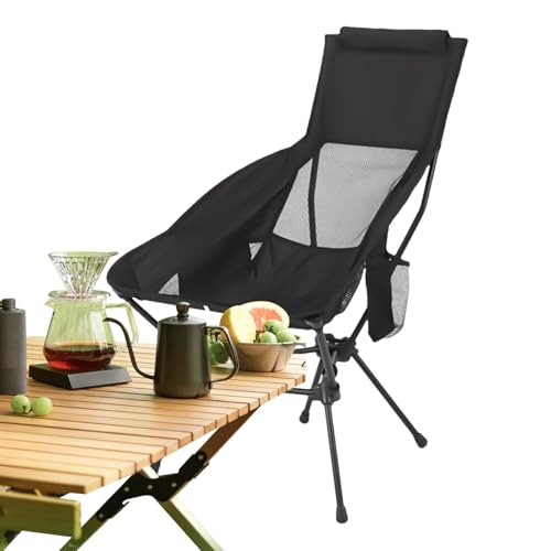 Generisch Campingstühle, Klappcampingstühle - Strandfischereistuhl | Faltbarer Ultra -Leichter kompakter Sitz mit Kopfhilfe für das Wanderungsfischerei -Fischereispicknick von Generisch